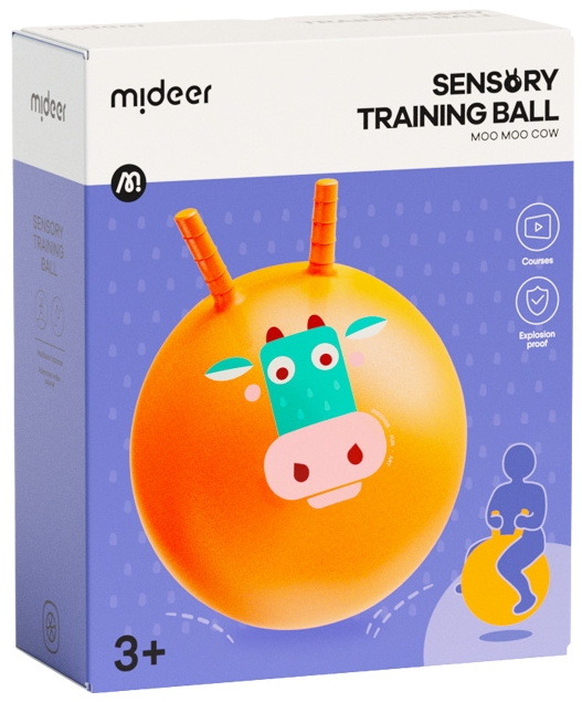 Стрибучий м'яч з ручками - Корівка Му-Му (MD3353)