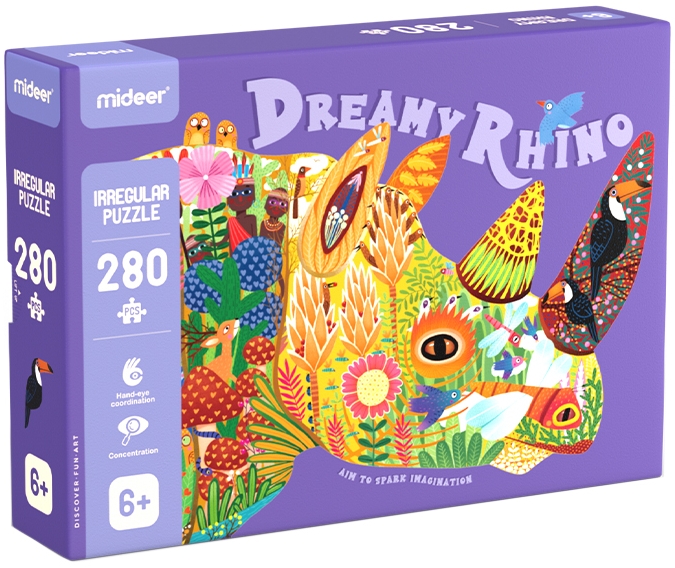 Фигурный пазл Носорог Mideer (MD3171)